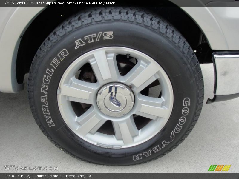 Smokestone Metallic / Black 2006 Ford F150 Lariat SuperCrew