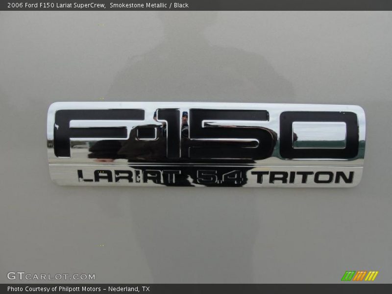 Smokestone Metallic / Black 2006 Ford F150 Lariat SuperCrew