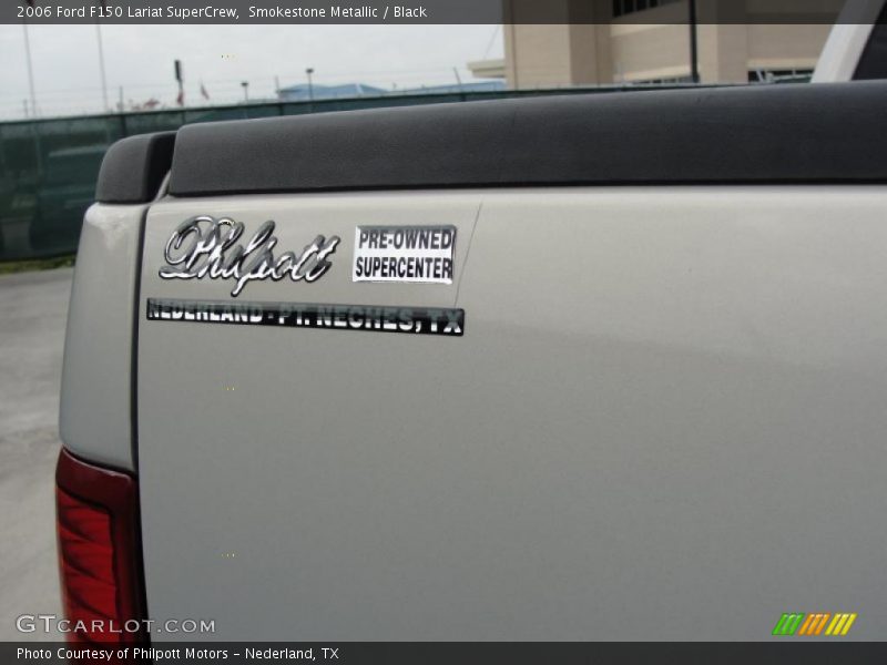 Smokestone Metallic / Black 2006 Ford F150 Lariat SuperCrew