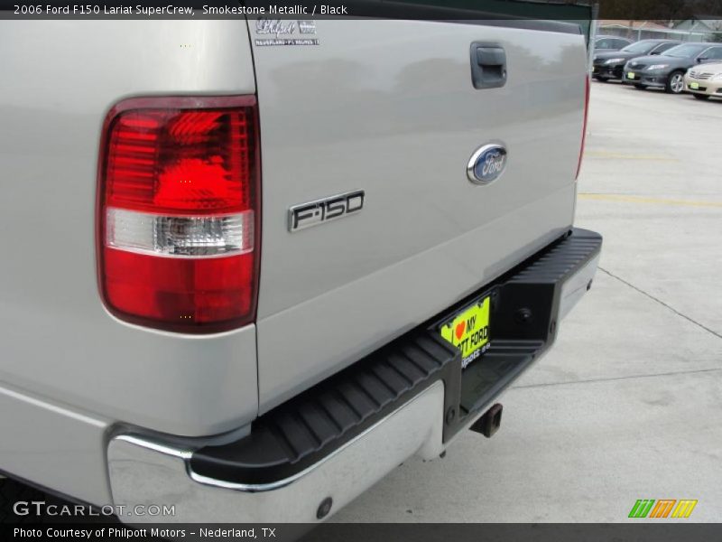 Smokestone Metallic / Black 2006 Ford F150 Lariat SuperCrew
