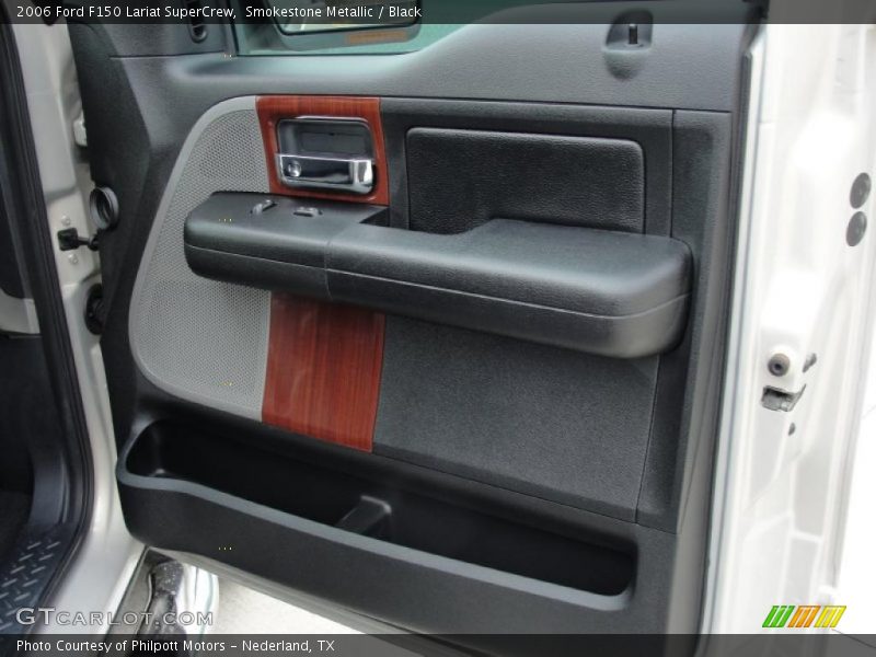 Smokestone Metallic / Black 2006 Ford F150 Lariat SuperCrew