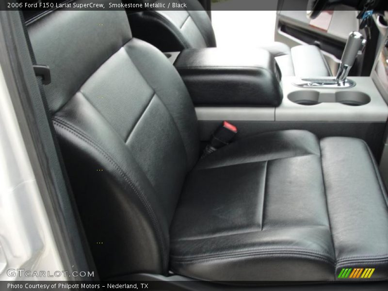 Smokestone Metallic / Black 2006 Ford F150 Lariat SuperCrew