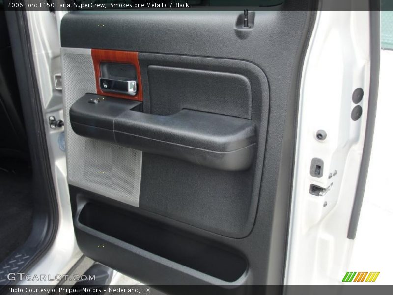 Smokestone Metallic / Black 2006 Ford F150 Lariat SuperCrew