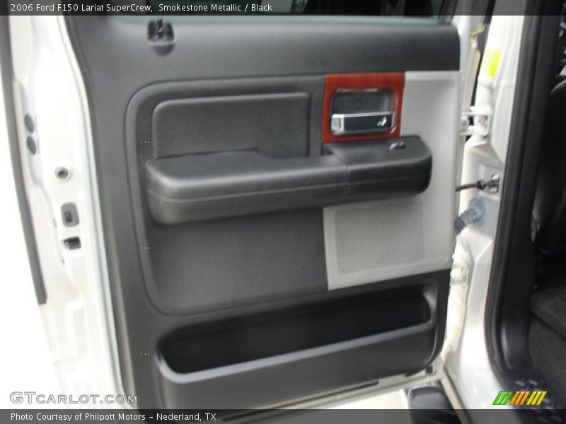 Smokestone Metallic / Black 2006 Ford F150 Lariat SuperCrew