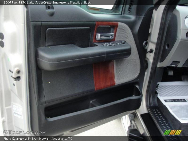 Smokestone Metallic / Black 2006 Ford F150 Lariat SuperCrew