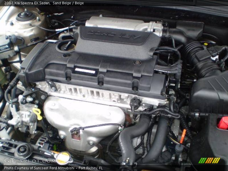 Sand Beige / Beige 2007 Kia Spectra EX Sedan