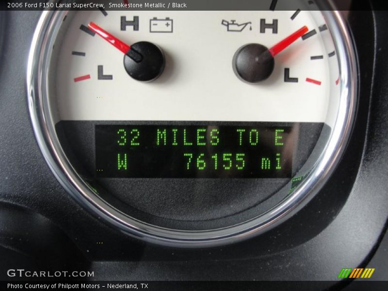 Smokestone Metallic / Black 2006 Ford F150 Lariat SuperCrew