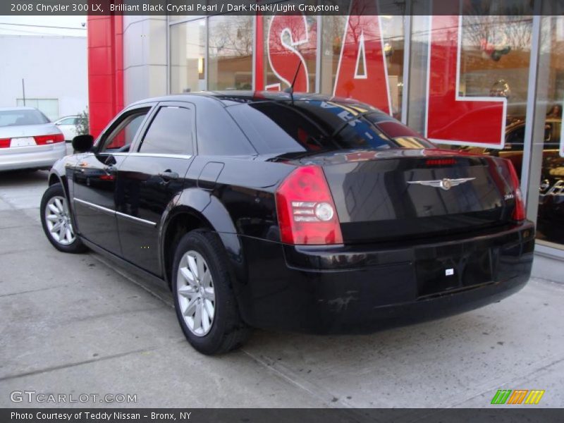 Brilliant Black Crystal Pearl / Dark Khaki/Light Graystone 2008 Chrysler 300 LX