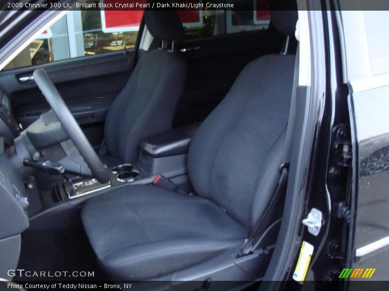 Brilliant Black Crystal Pearl / Dark Khaki/Light Graystone 2008 Chrysler 300 LX