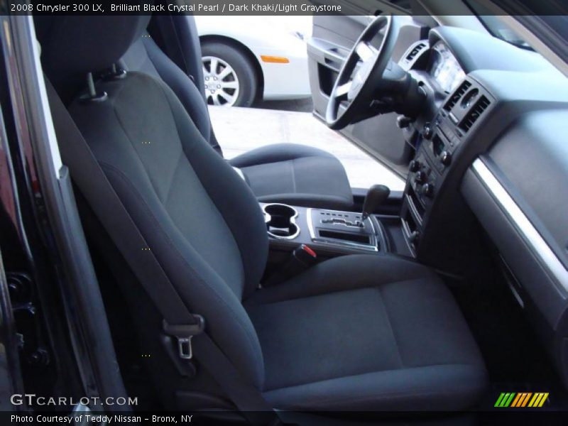Brilliant Black Crystal Pearl / Dark Khaki/Light Graystone 2008 Chrysler 300 LX