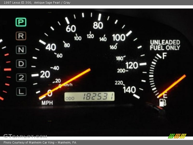 Antique Sage Pearl / Gray 1997 Lexus ES 300