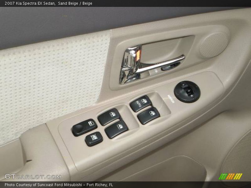 Sand Beige / Beige 2007 Kia Spectra EX Sedan