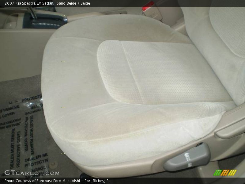 Sand Beige / Beige 2007 Kia Spectra EX Sedan