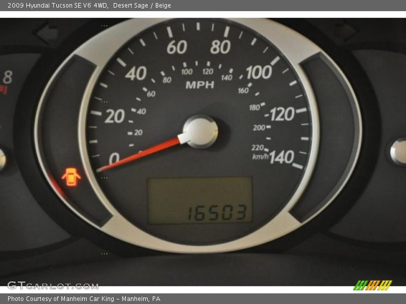 Desert Sage / Beige 2009 Hyundai Tucson SE V6 4WD