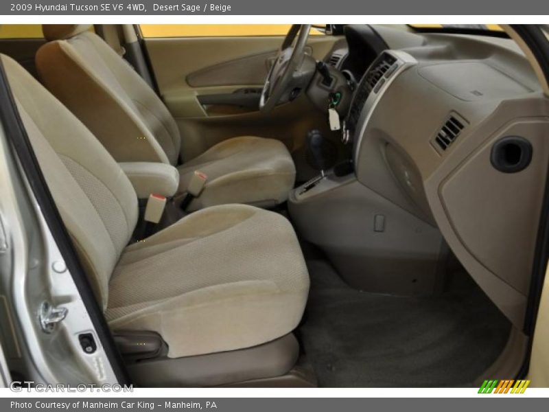Desert Sage / Beige 2009 Hyundai Tucson SE V6 4WD