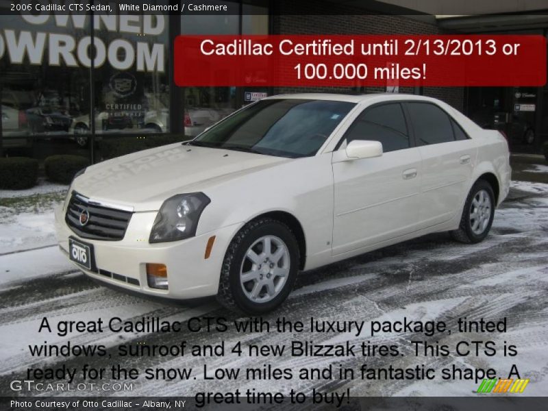 White Diamond / Cashmere 2006 Cadillac CTS Sedan