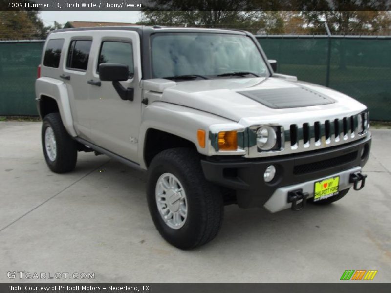 Birch White / Ebony/Pewter 2009 Hummer H3