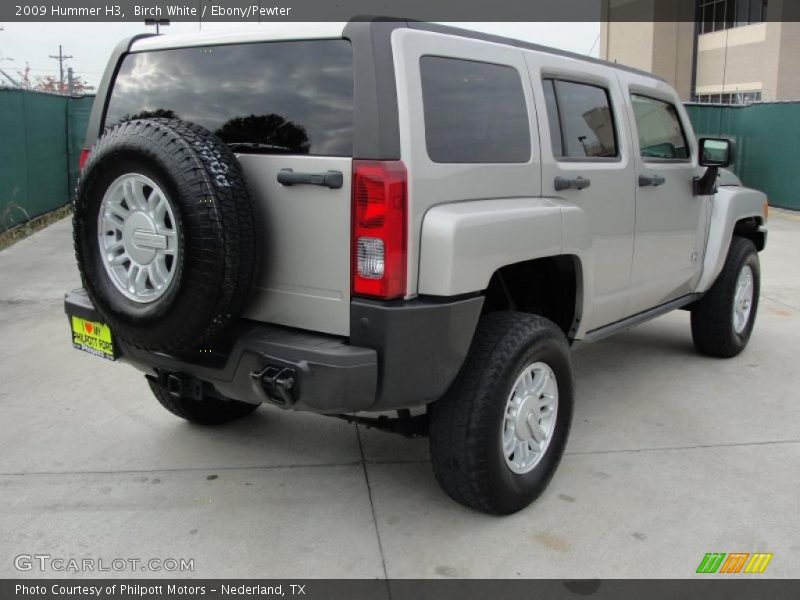 Birch White / Ebony/Pewter 2009 Hummer H3