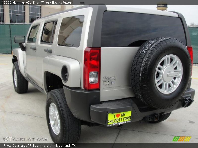 Birch White / Ebony/Pewter 2009 Hummer H3