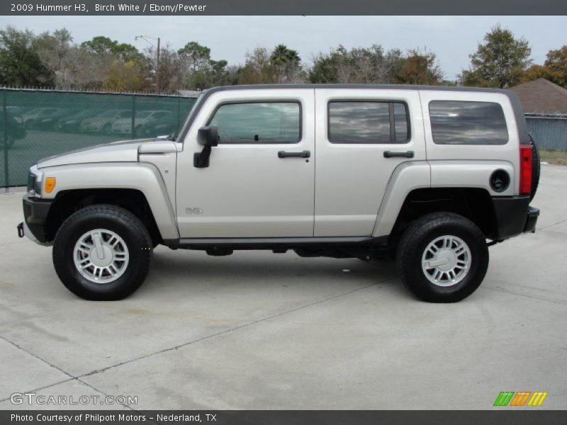 Birch White / Ebony/Pewter 2009 Hummer H3