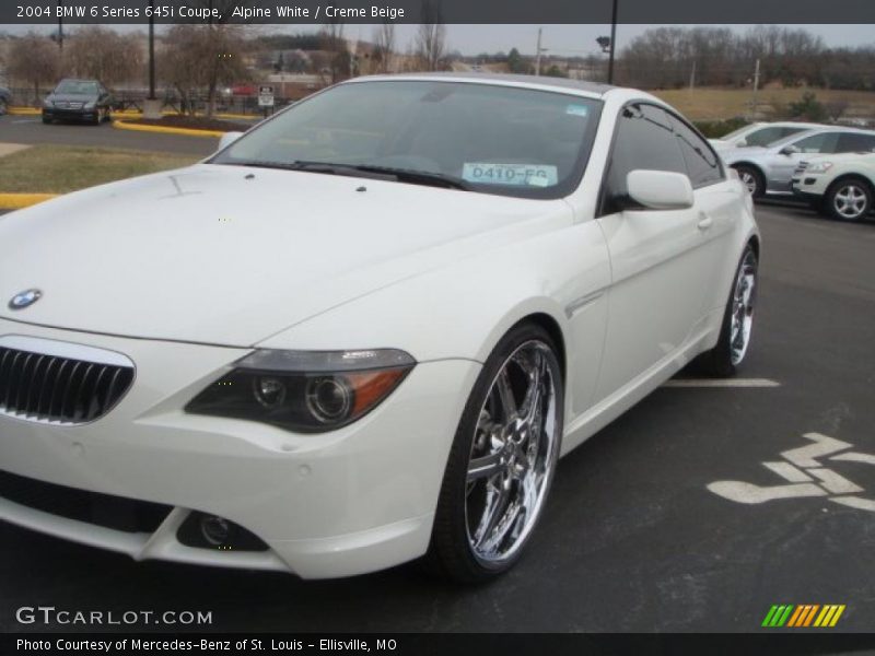 Alpine White / Creme Beige 2004 BMW 6 Series 645i Coupe
