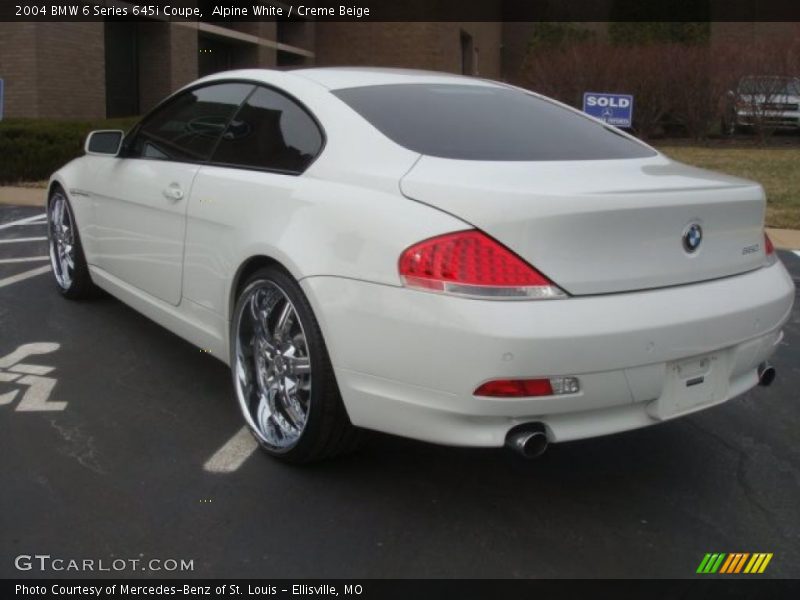 Alpine White / Creme Beige 2004 BMW 6 Series 645i Coupe