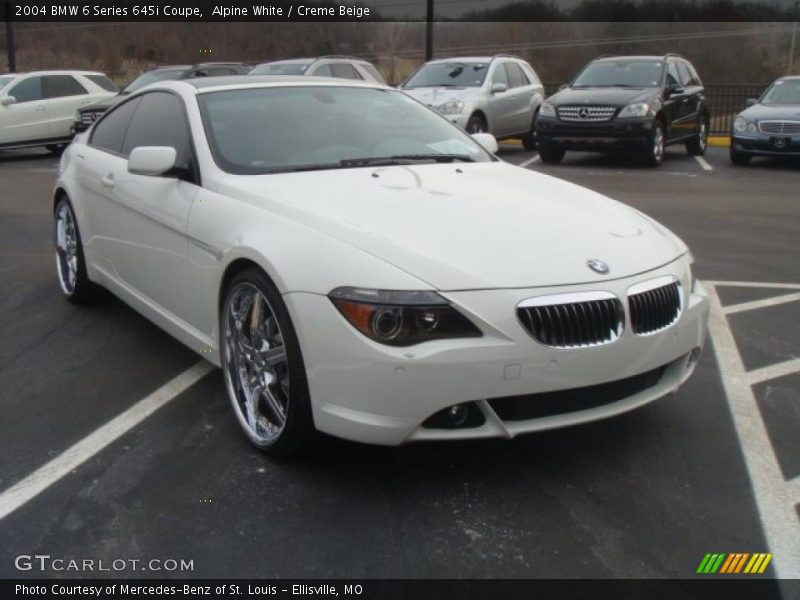 Alpine White / Creme Beige 2004 BMW 6 Series 645i Coupe