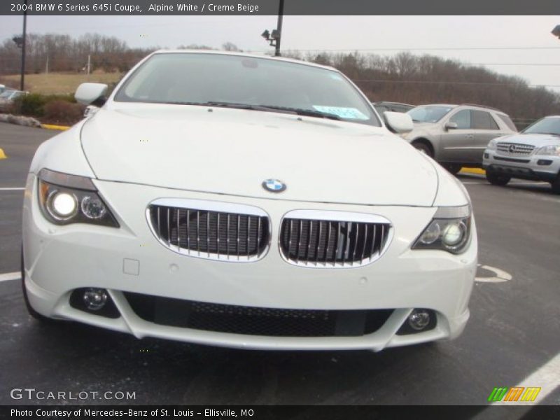 Alpine White / Creme Beige 2004 BMW 6 Series 645i Coupe