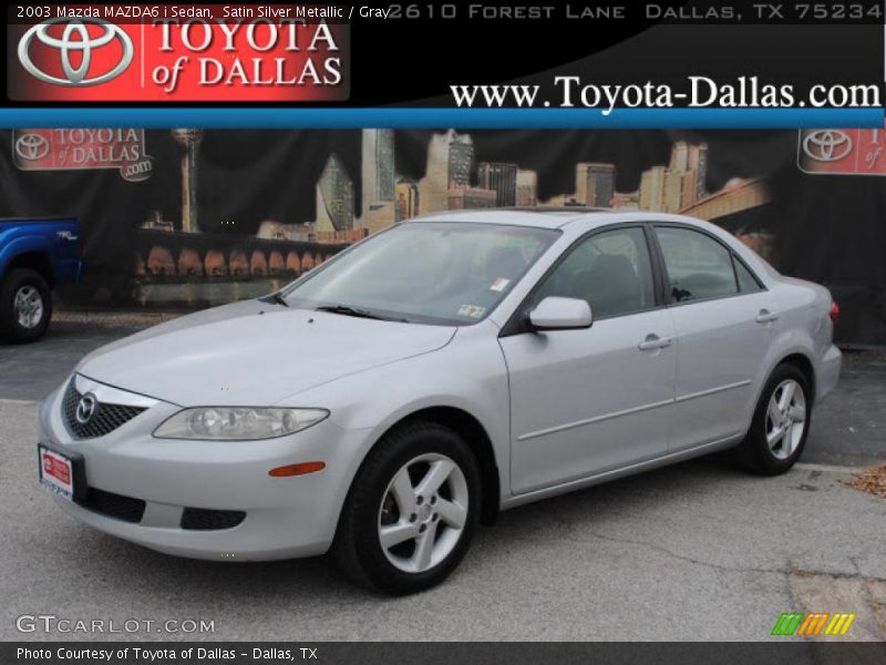 Satin Silver Metallic / Gray 2003 Mazda MAZDA6 i Sedan