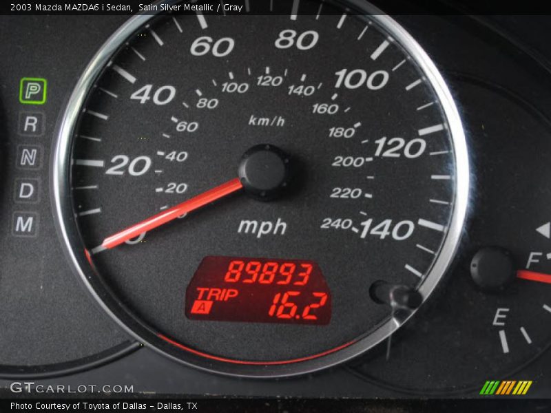 Satin Silver Metallic / Gray 2003 Mazda MAZDA6 i Sedan