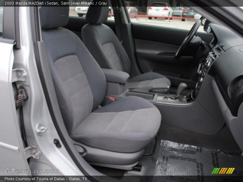 Satin Silver Metallic / Gray 2003 Mazda MAZDA6 i Sedan