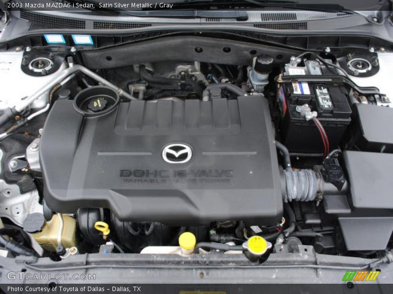 Satin Silver Metallic / Gray 2003 Mazda MAZDA6 i Sedan