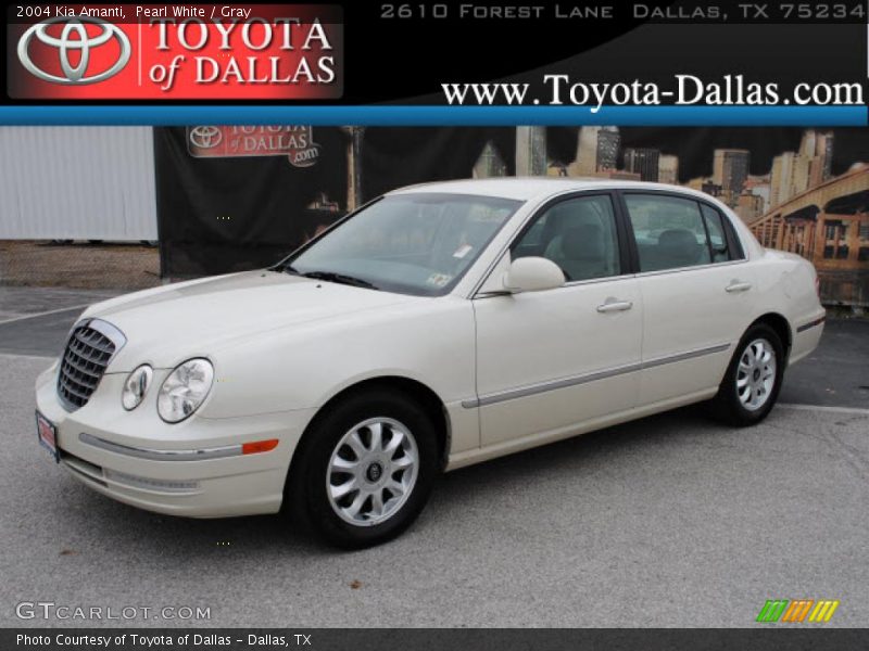 Pearl White / Gray 2004 Kia Amanti
