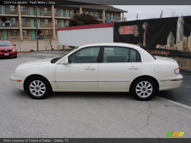 Pearl White / Gray 2004 Kia Amanti