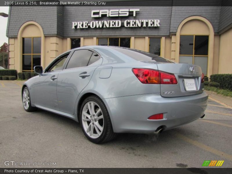 Breakwater Blue Metallic / Sterling Gray 2006 Lexus IS 250