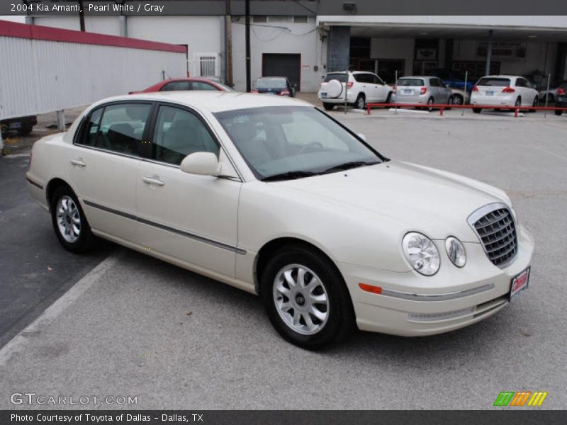 Pearl White / Gray 2004 Kia Amanti