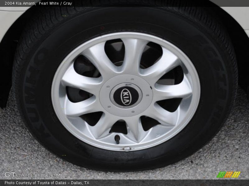 Pearl White / Gray 2004 Kia Amanti