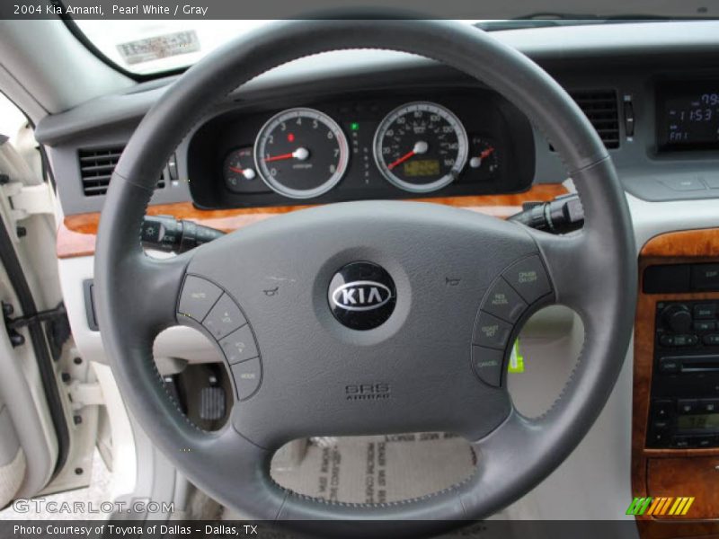 Pearl White / Gray 2004 Kia Amanti