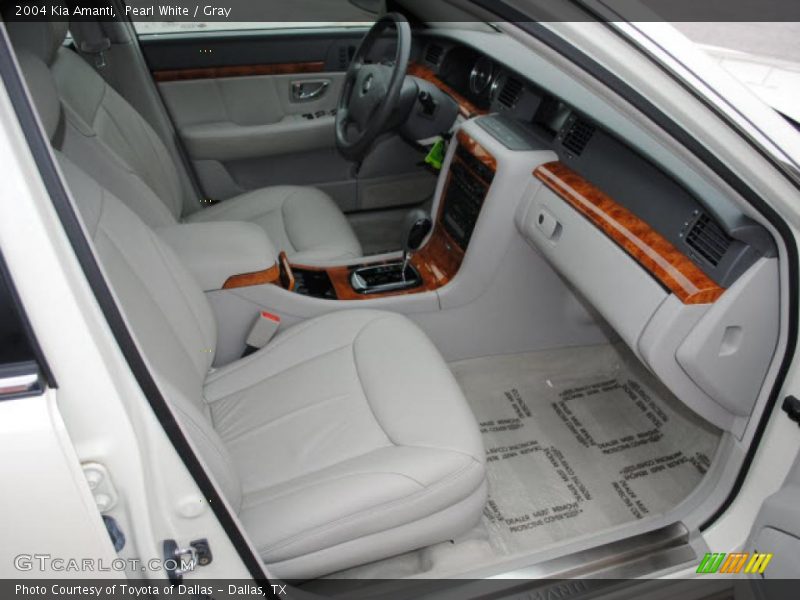 Pearl White / Gray 2004 Kia Amanti