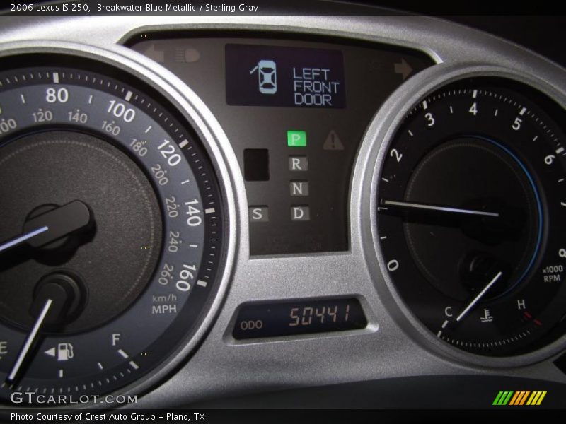 Breakwater Blue Metallic / Sterling Gray 2006 Lexus IS 250