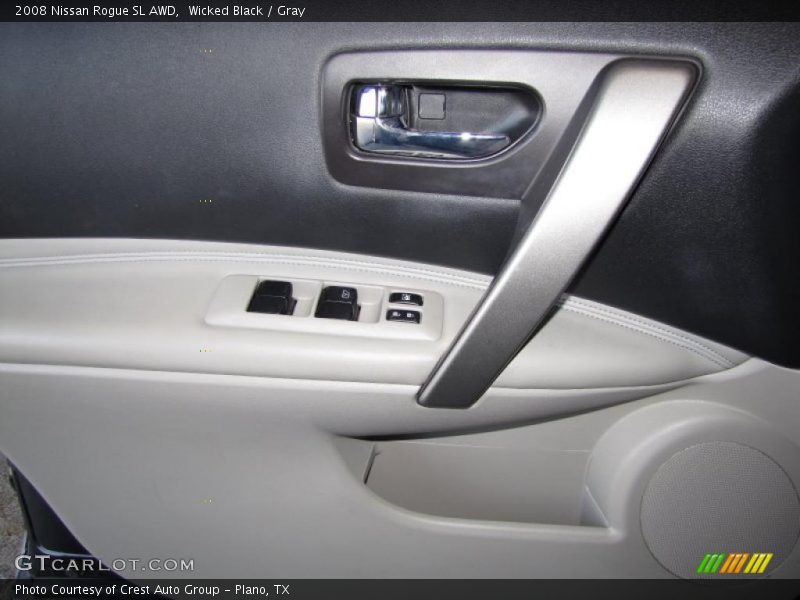 Wicked Black / Gray 2008 Nissan Rogue SL AWD