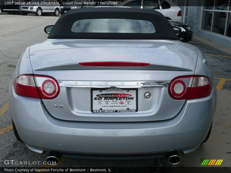 Liquid Silver Metallic / Ivory/Slate 2007 Jaguar XK XK8 Convertible