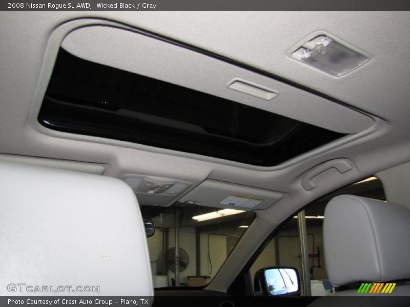 Wicked Black / Gray 2008 Nissan Rogue SL AWD