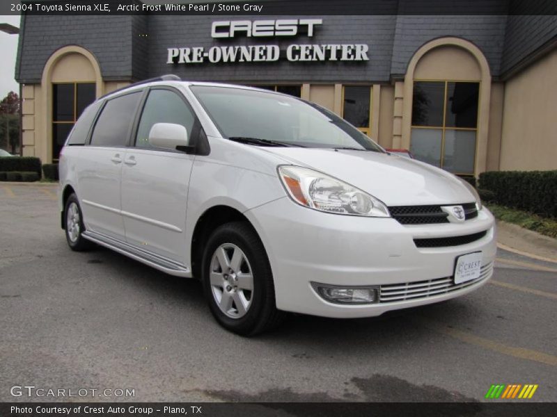 Arctic Frost White Pearl / Stone Gray 2004 Toyota Sienna XLE