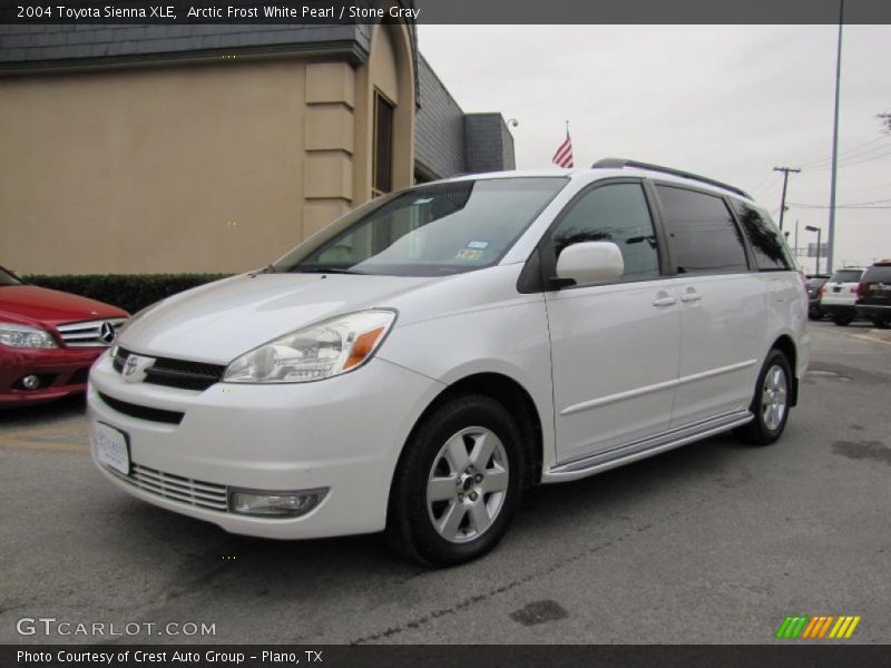 Arctic Frost White Pearl / Stone Gray 2004 Toyota Sienna XLE