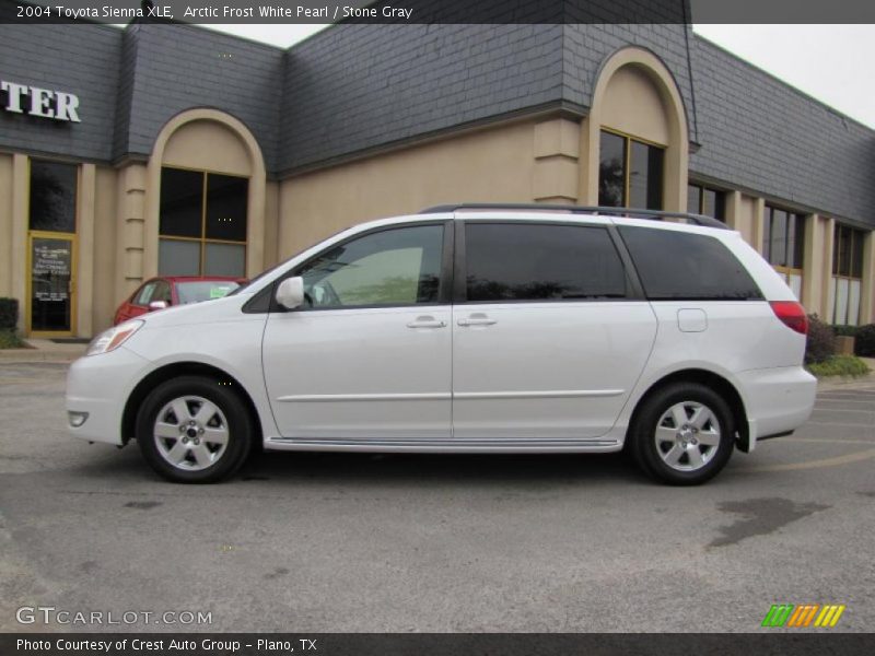 Arctic Frost White Pearl / Stone Gray 2004 Toyota Sienna XLE