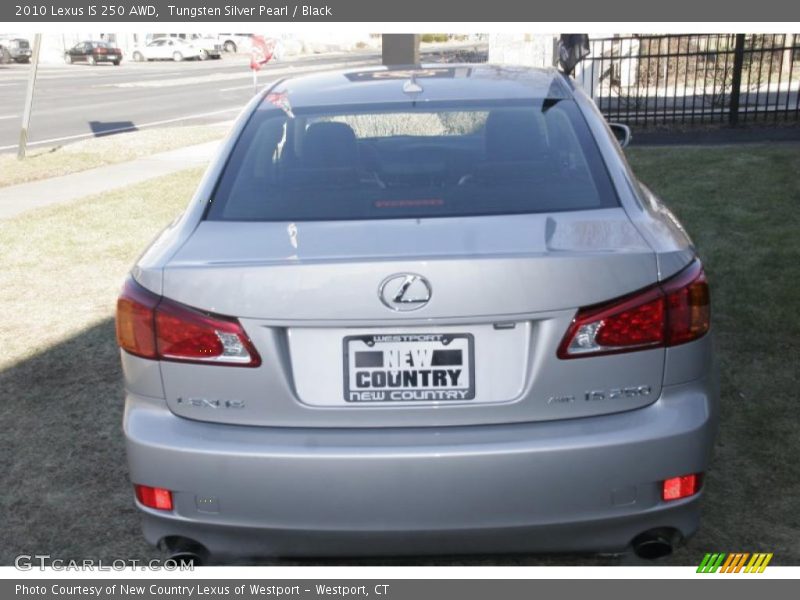 Tungsten Silver Pearl / Black 2010 Lexus IS 250 AWD