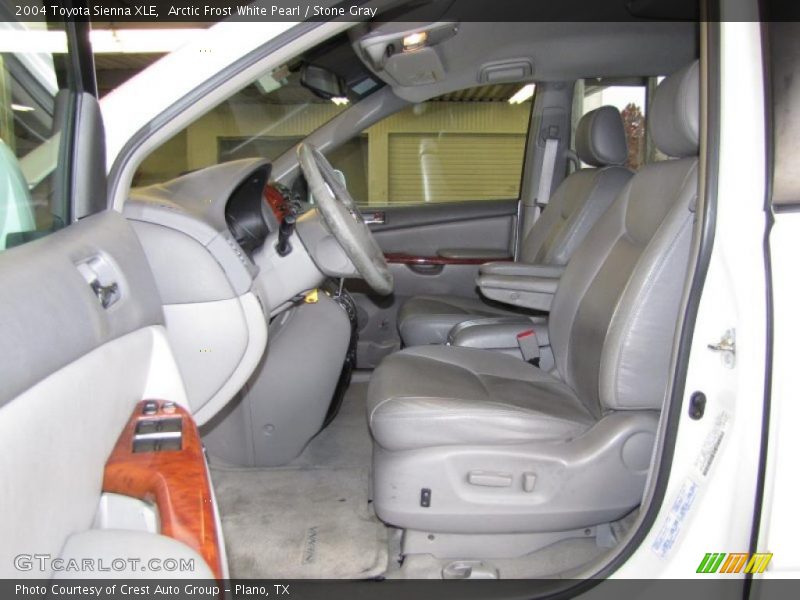 Arctic Frost White Pearl / Stone Gray 2004 Toyota Sienna XLE