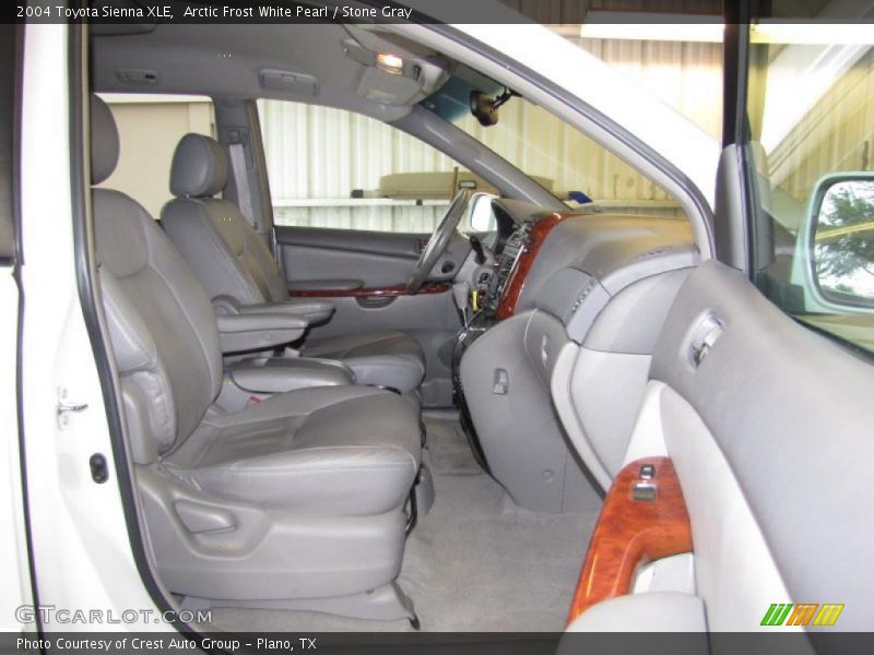 Arctic Frost White Pearl / Stone Gray 2004 Toyota Sienna XLE