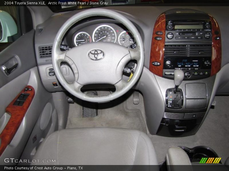 Arctic Frost White Pearl / Stone Gray 2004 Toyota Sienna XLE